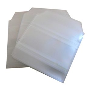 BUSTINA CD / DVD CON FLAP E STRISCIA ADESIVA